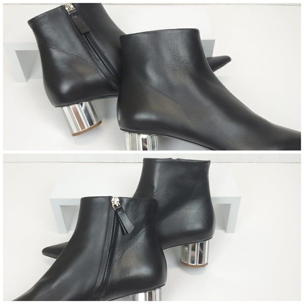 Proenza Schouler Mirrored Facet Heel Pointed Ankle Boots SH-050 - Picture 16 of 16